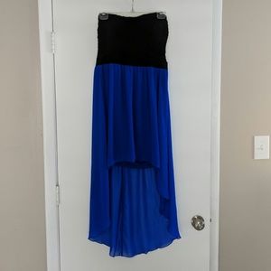 High/Low Royal Blue Dress